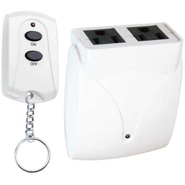 Prime Wire & Cable Prime Wire & Cable TNRC21 Indoor 2 Outlet Remote; White TNRC21